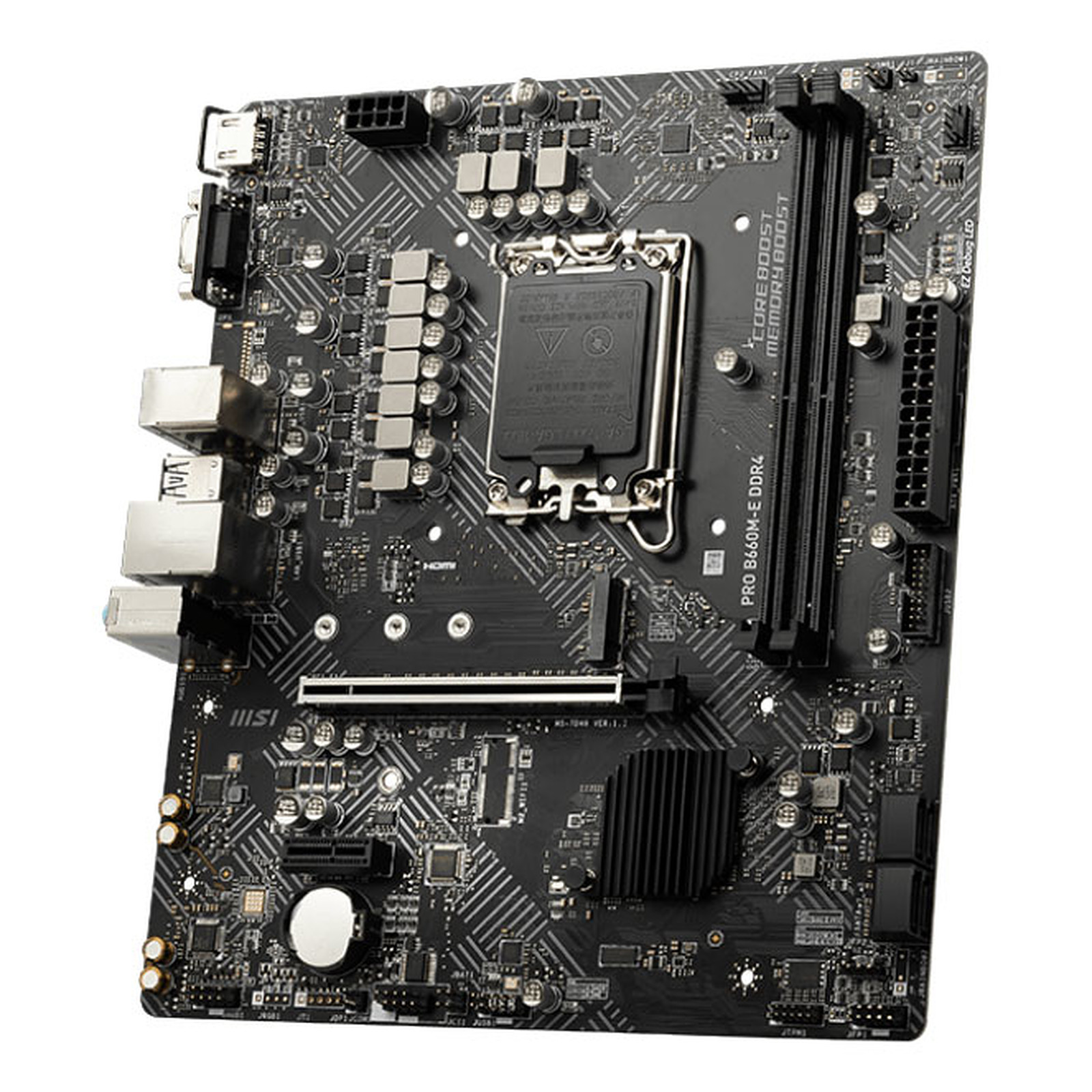 Carte mère MSI PRO B660M-E DDR4 Socket 1700 (Intel B660 Express) mATX, informatique ile de la Réunion 974